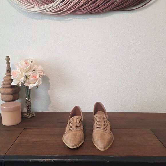 Mi.iM Freesia D’orsay Tab Basket Woven Leather Flats Sz 8.5 - Picture 2 of 8